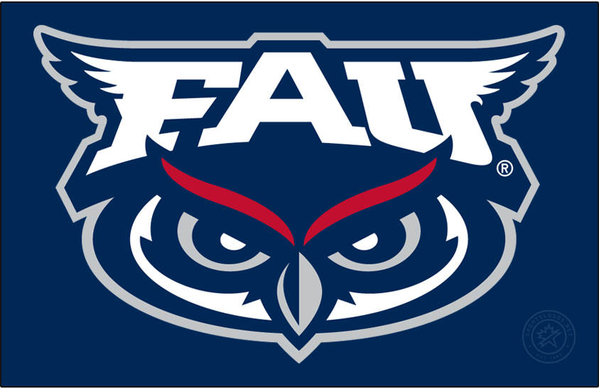 Florida Atlantic Owls 2018-Pres Primary Dark Logo diy iron on heat transfer